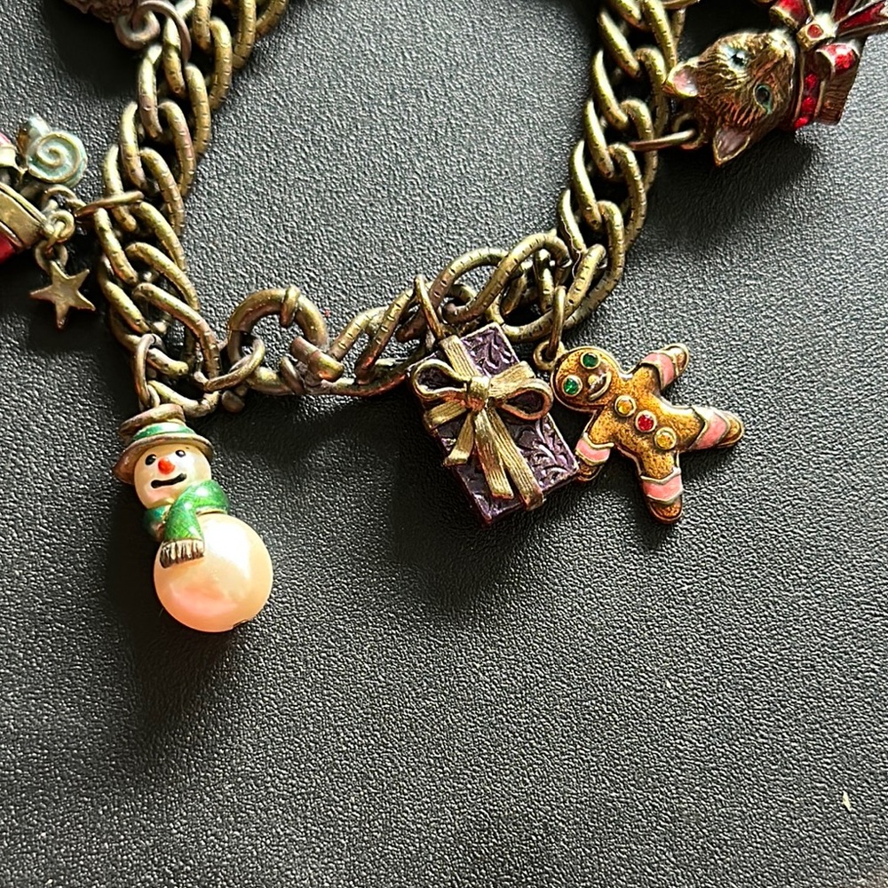 Sweet Romance Christmas Carol Charm Bracelet Charming Charms - Picture 7 of 11